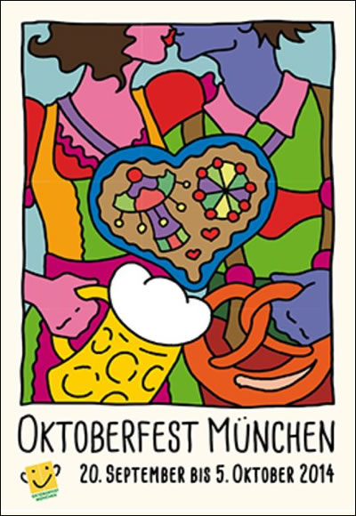 Wiesnplakat vom Oktoberfest München